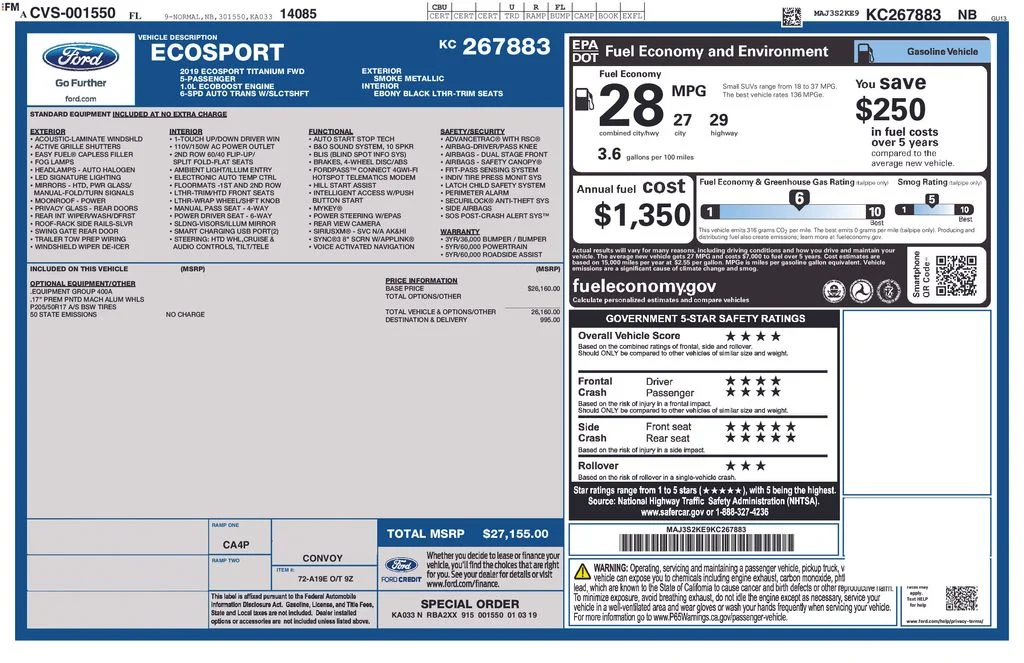 Used 2019 Gray Ford Titanium image 2