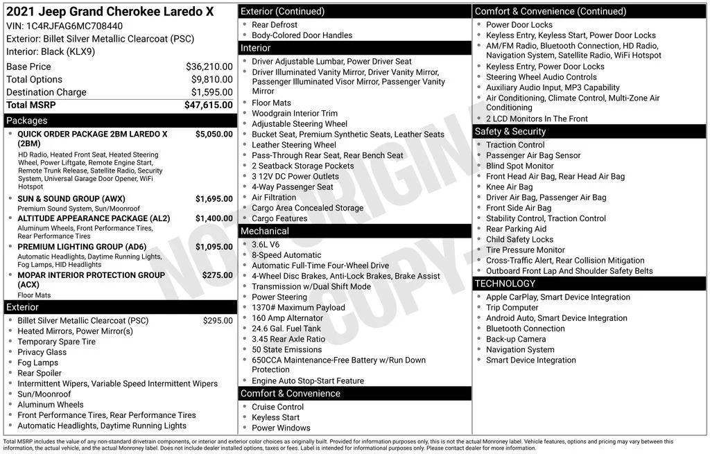 Used 2021 Silver Jeep Laredo X image 2
