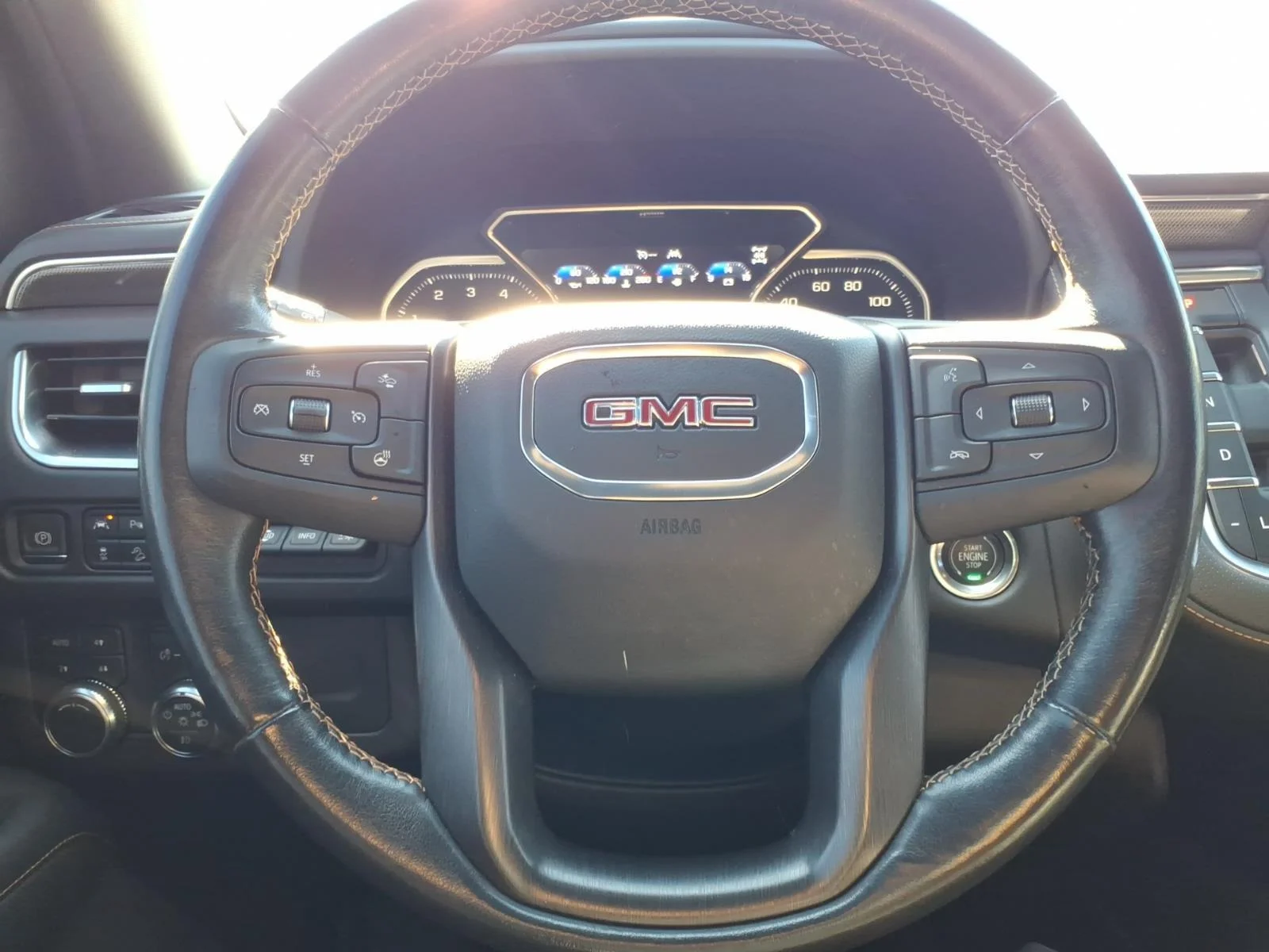 Used 2021 Dark Sky Metallic GMC AT4 image 24