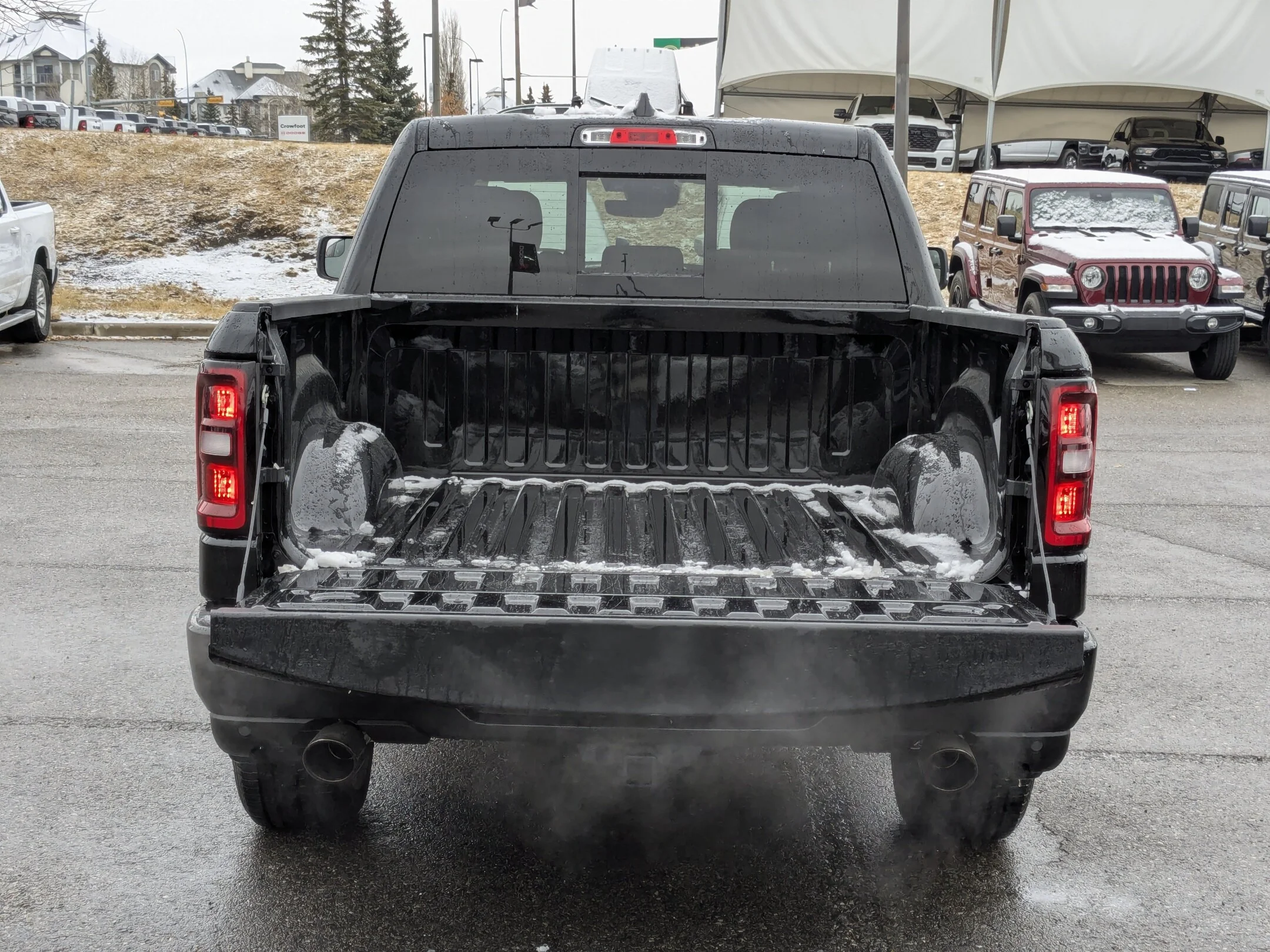 New 2026 Black RAM Sport - - Pano Sunroof - Sport Perf Hood - Anti-Spin Rear Axle - Trailer Brake Control & More! image 7
