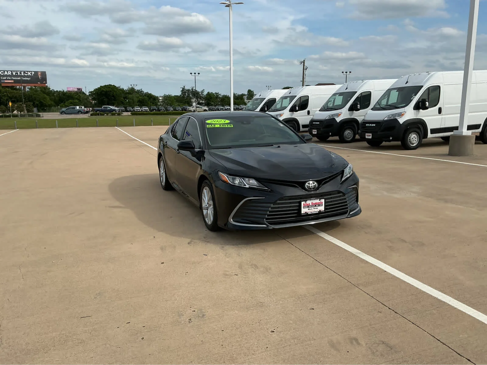 Used 2023 Midnight Black Metallic Toyota LE image 4