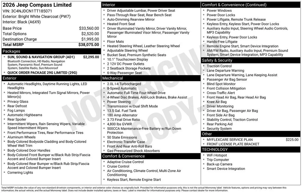 New 2026 Bright White Clearcoat Jeep Limited image 6