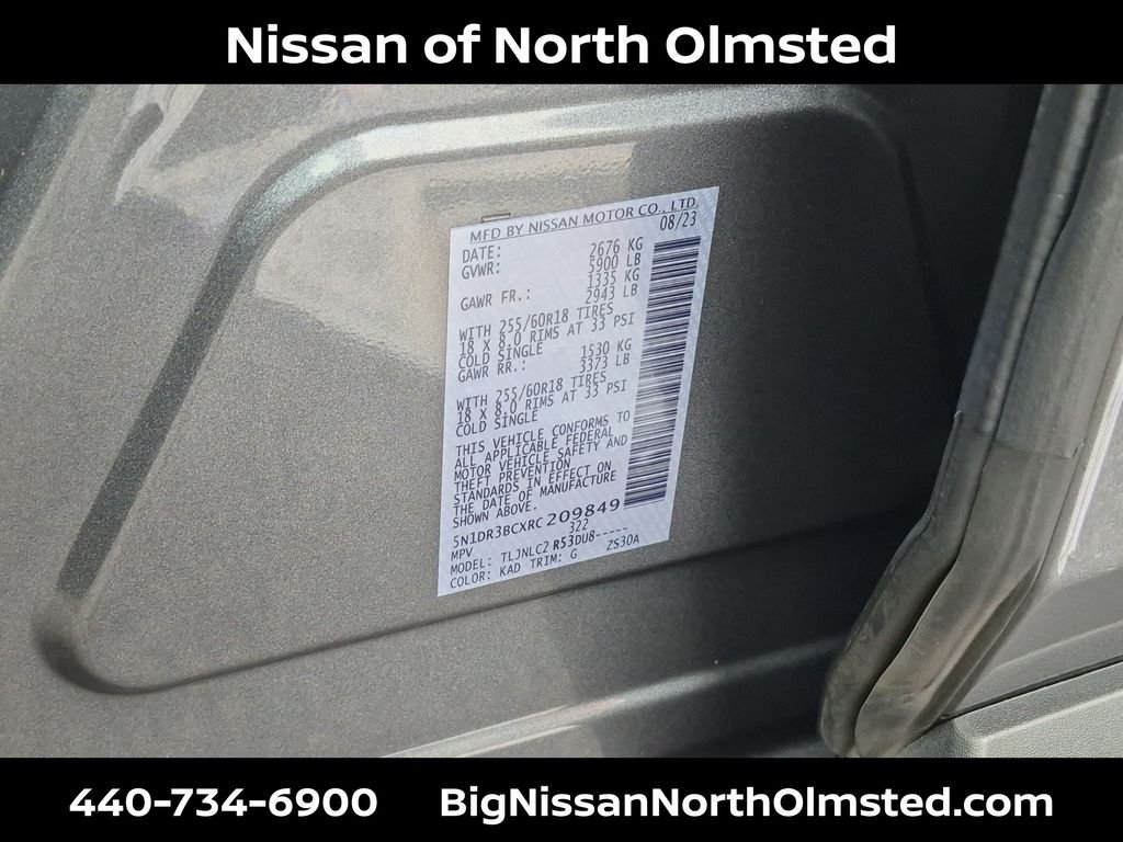 Certified Used 2024 Gun Metallic Nissan SV image 29