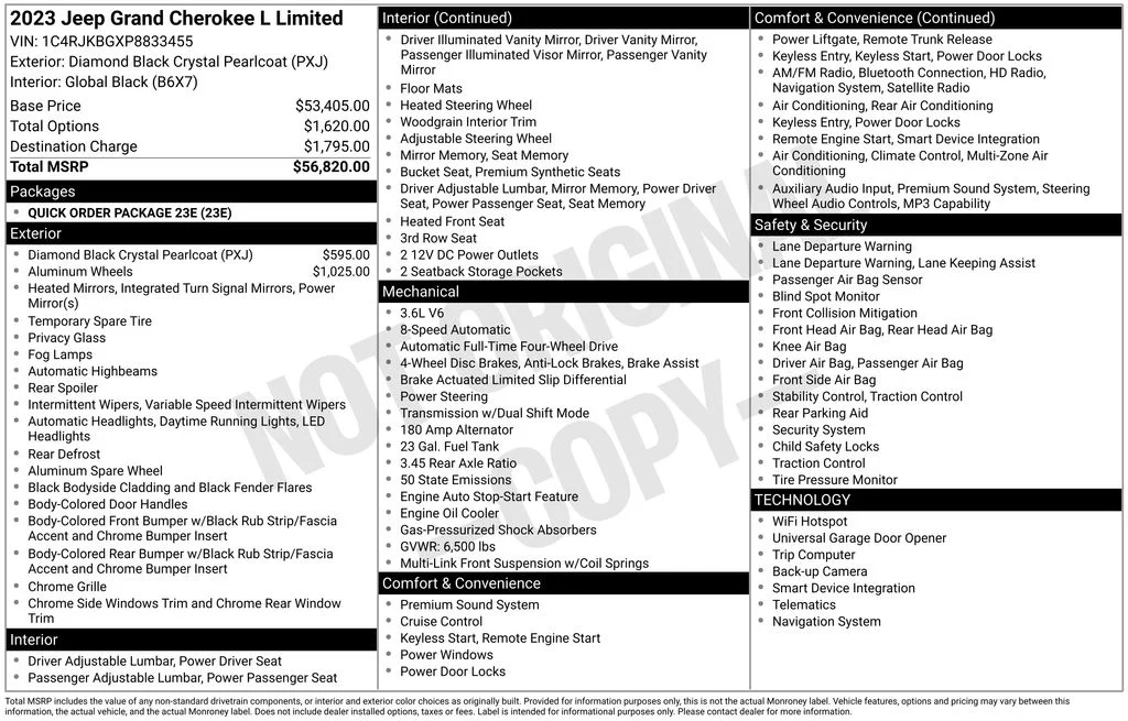 Used 2023 Black Jeep Limited image 57