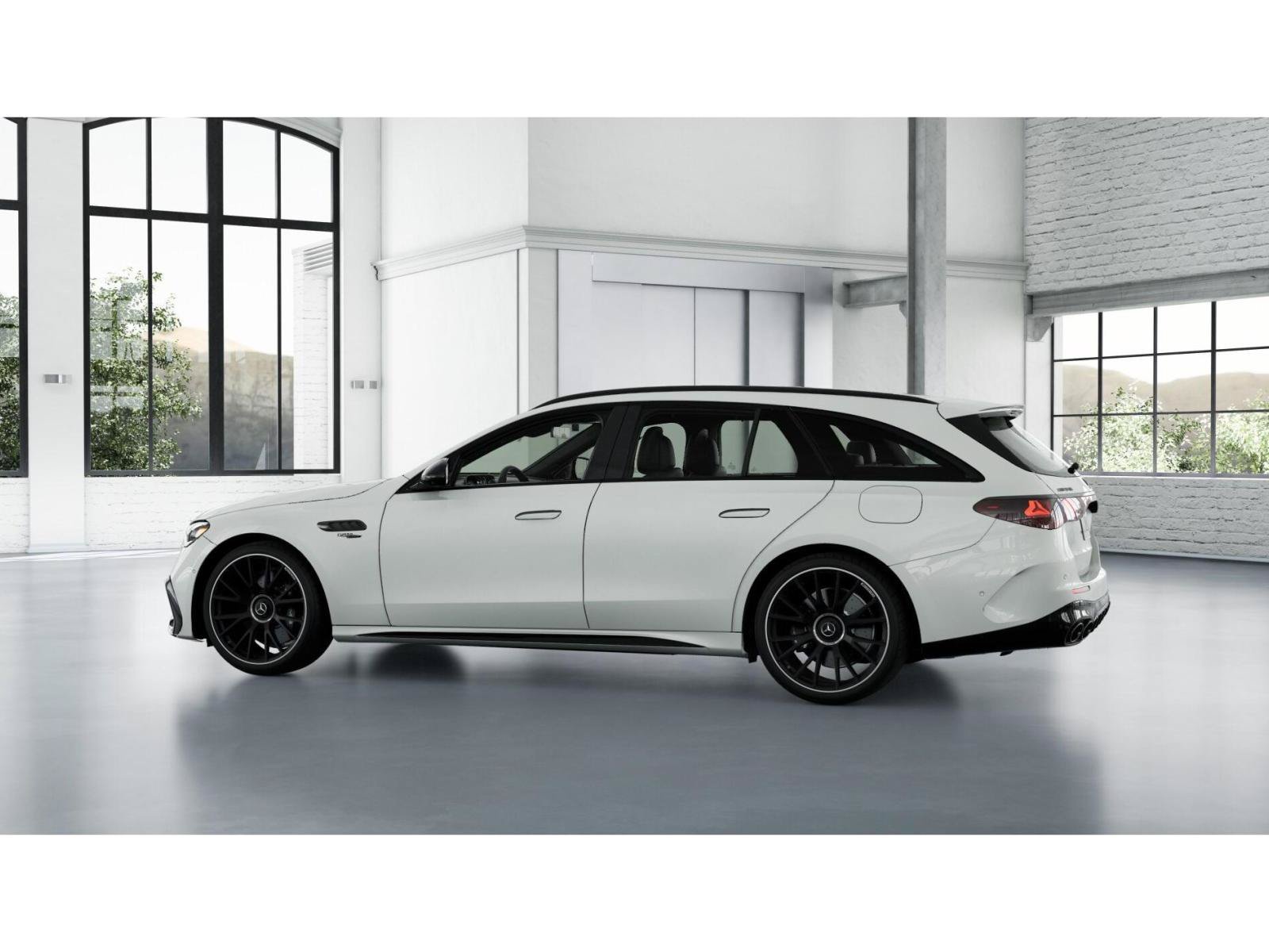 New 2027 MANUFAKTUR Moonlight White Metallic Mercedes-Benz AMG® E 53 Hybrid Wagon image 32