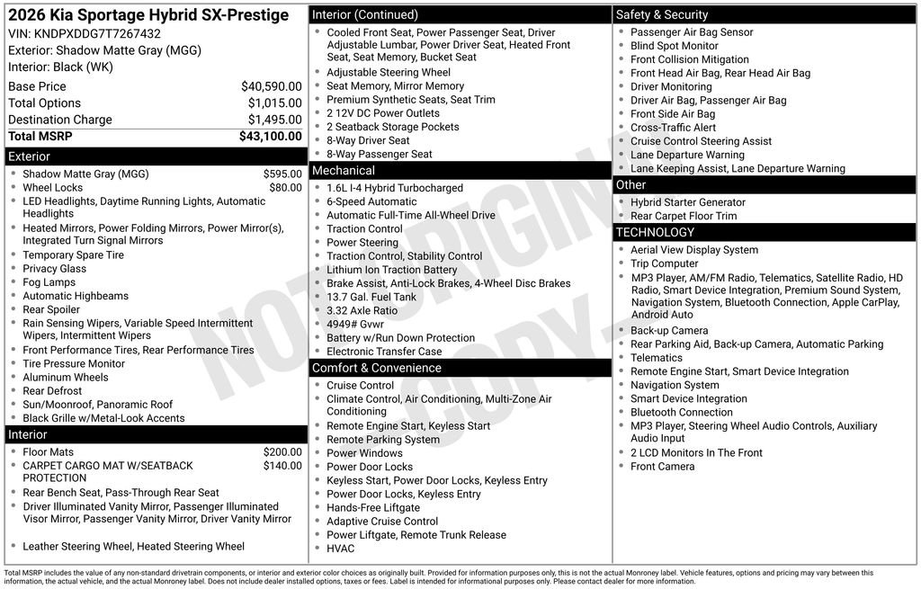 2026 Kia Sportage SX Prestige Hybrid - Photo 28