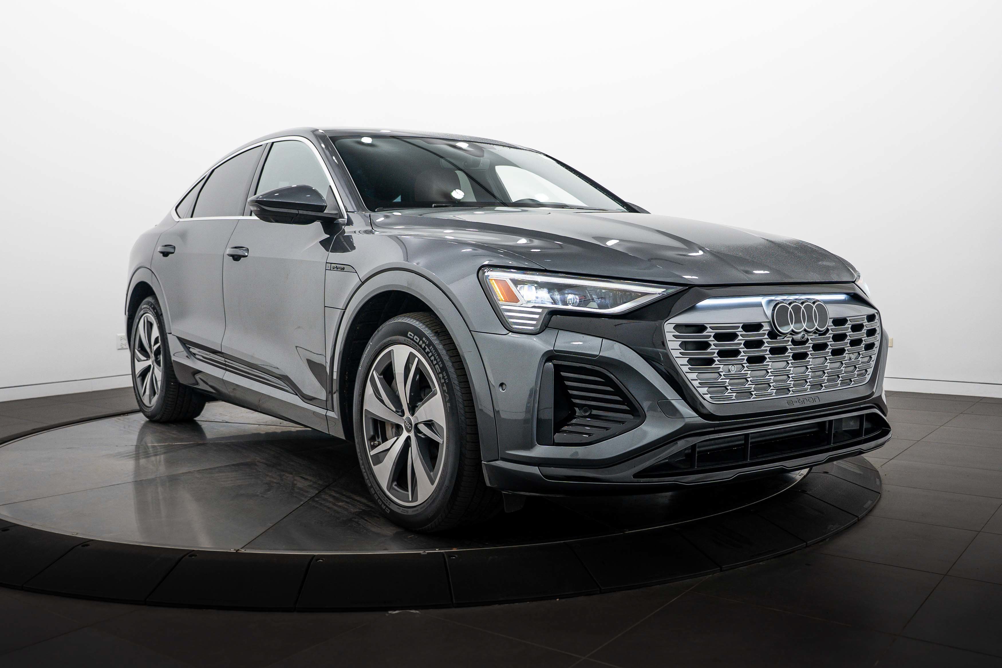 Certified 2024 Audi Q8 Sportback e-tron Prestige with VIN WA1DAAGE5RB020116 for sale in Highland Park, IL