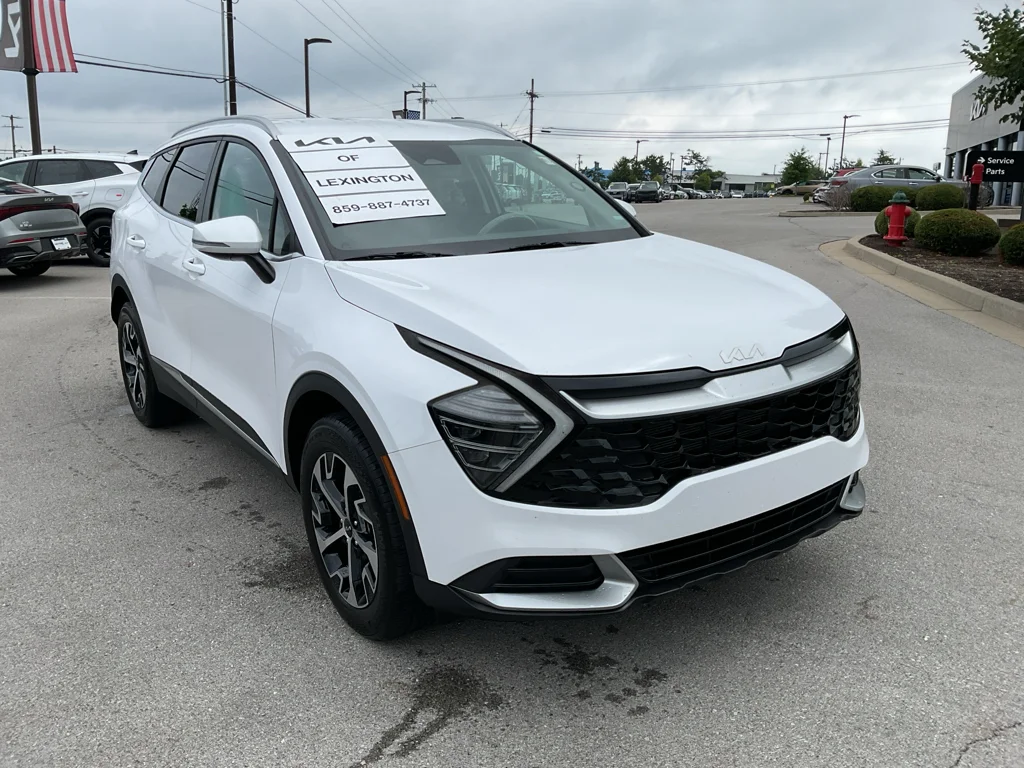 Used 2024 Glacial White Pearl Kia EX image 2