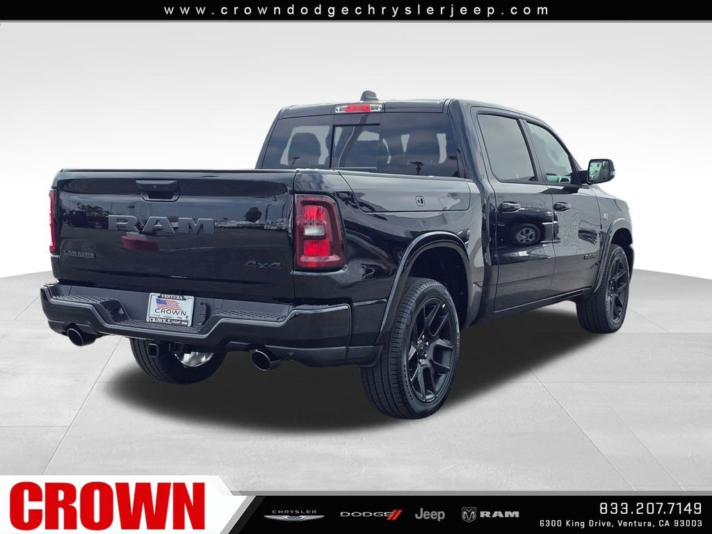 New 2026 Diamond Black Crystal Pearl-Coat Exterior Paint RAM Laramie image 5