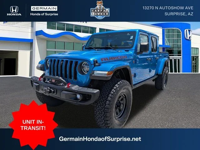 Used 2020 Hydro Blue Pearlcoat Jeep Rubicon image 1