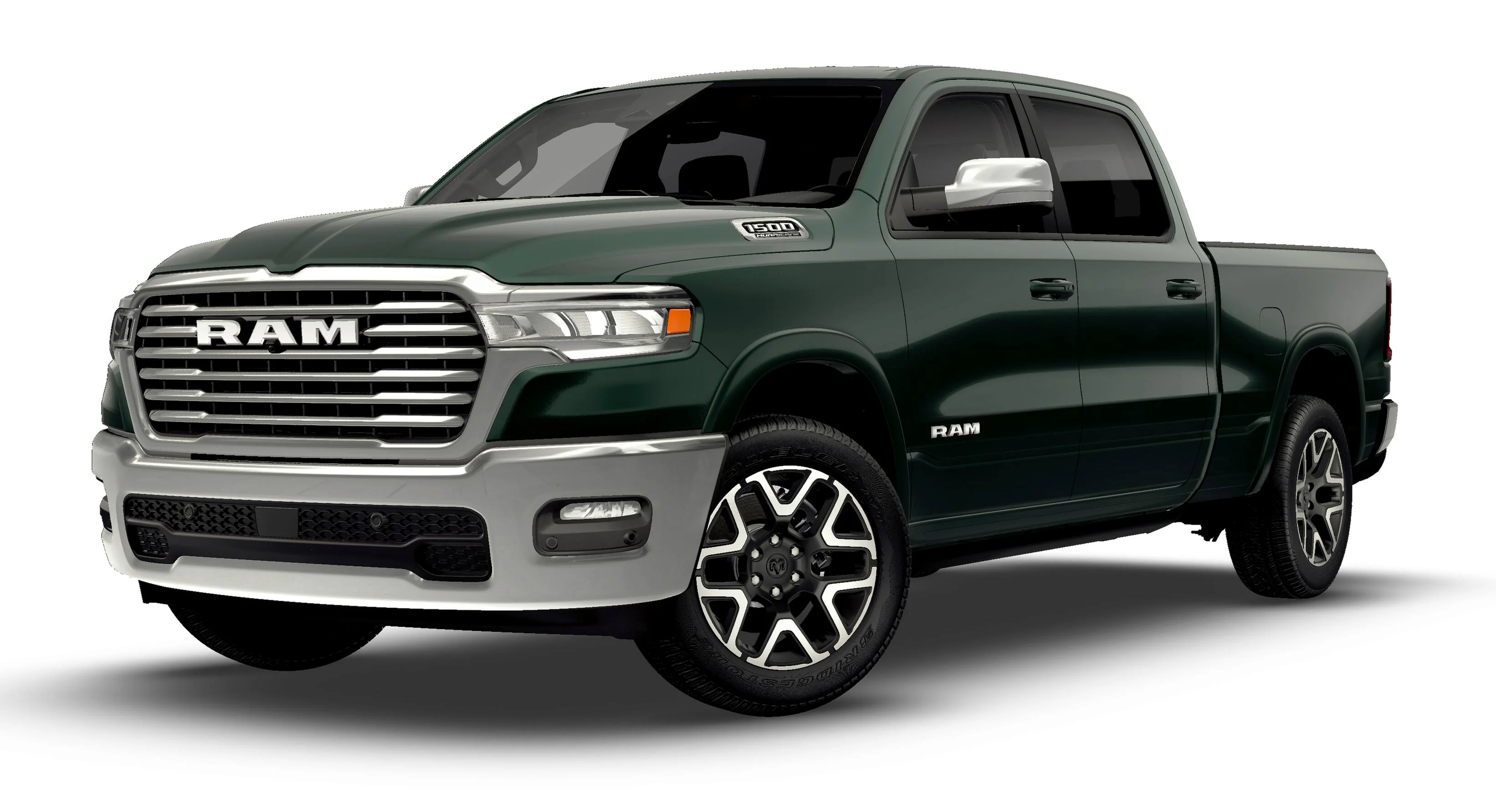 New 2026 Serrano-Green Metallic Exterior Paint RAM LARAMIE image 13