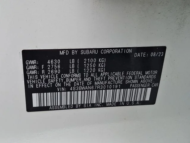Used 2024 White Subaru Limited image 29