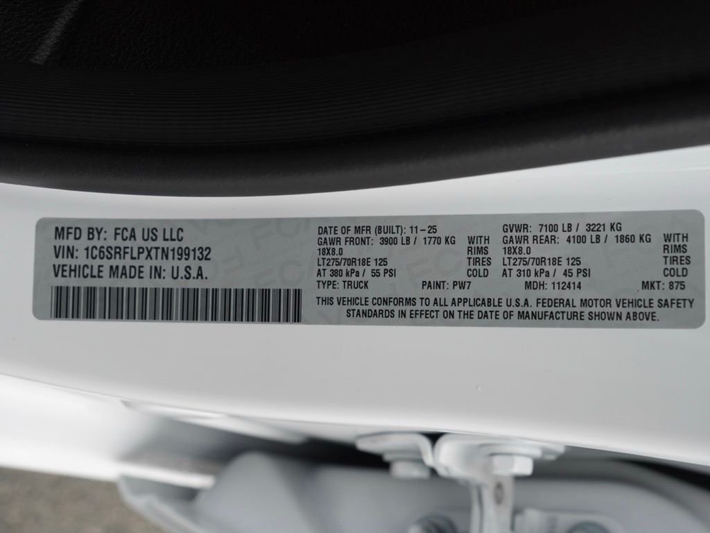 New 2026 Bright White Clear-Coat Exterior Paint RAM Rebel image 25