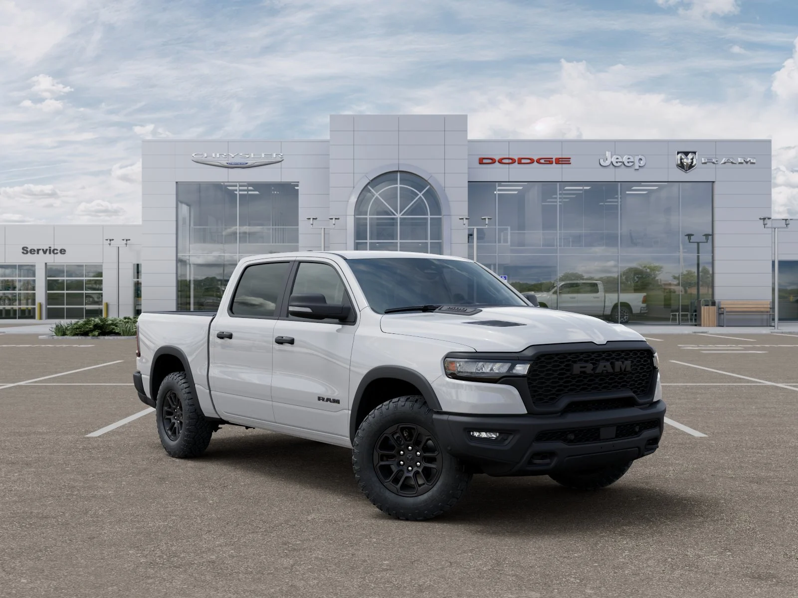 New 2026 Bright White Clear-Coat Exterior Paint RAM Rebel image 33