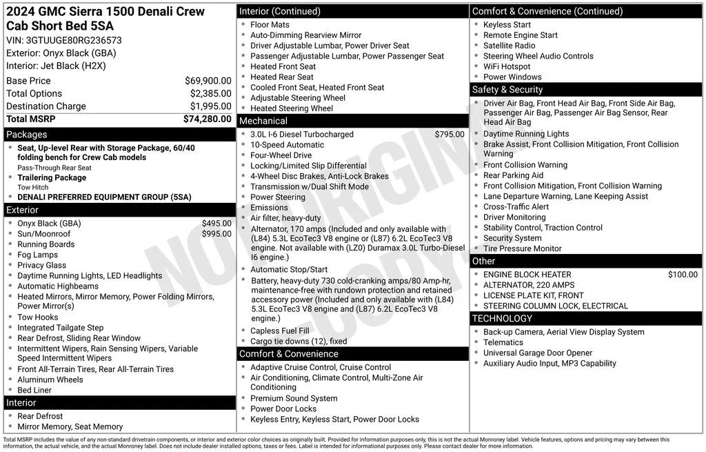 Certified Used 2024 Onyx Black GMC Denali image 5
