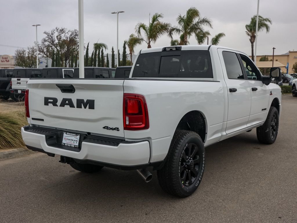 New 2026 Bright White Clear-Coat Exterior Paint RAM Big Horn Night Edition image 3