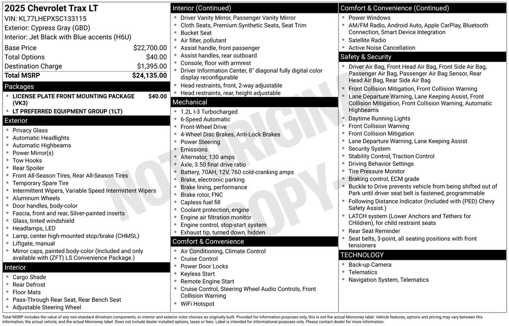 Used 2025 Gray Chevrolet LT image 8