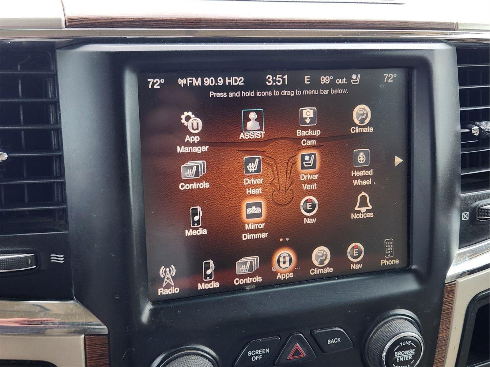 Used 2016 Brilliant Black Crystal Pearlcoat Ram Laramie image 16