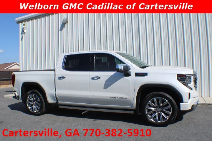 Used 2023 WHITE FROST TRICOAT GMC Denali image 1