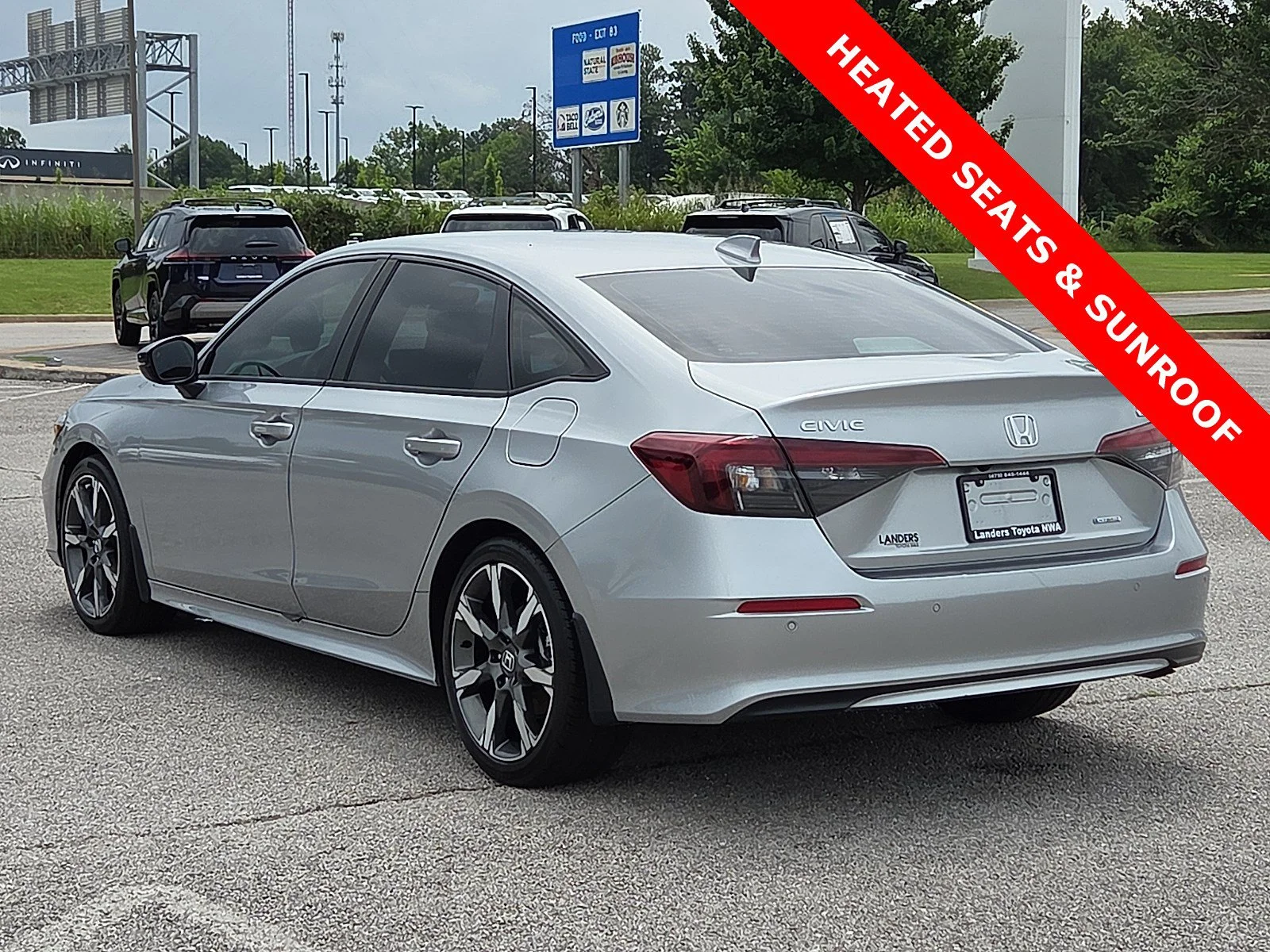 Used 2025 Solar Silver Metallic Honda Sport Touring image 4
