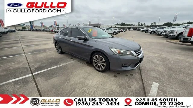 Used 2014 Honda Accord Sport with VIN 1HGCR2F57EA066050 for sale in Conroe, TX