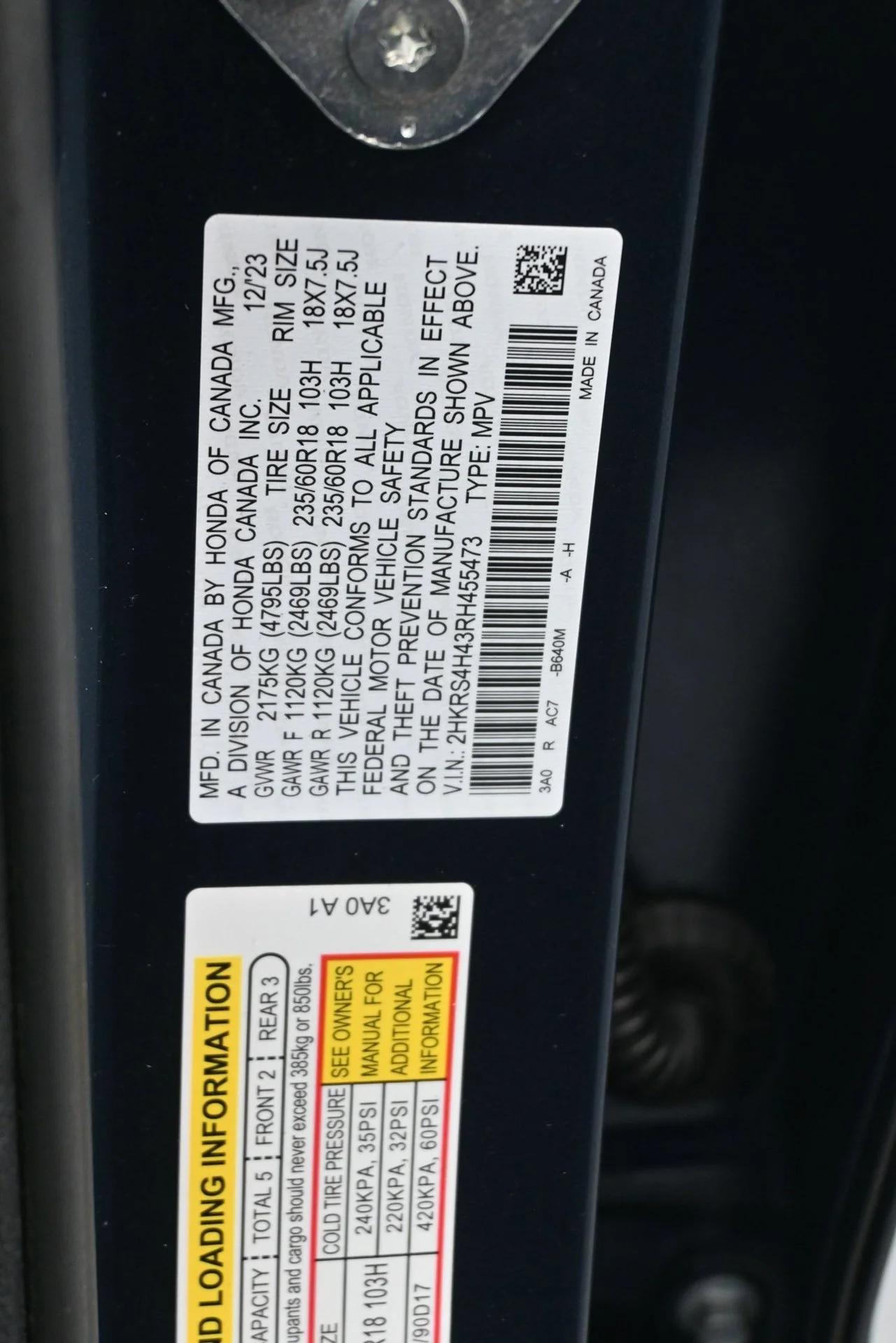 Used 2024 Blue Honda 5D WAGON EX AWD image 29