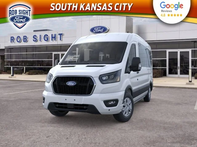 New 2026 Oxford White Ford Passenger Van XLT image 2