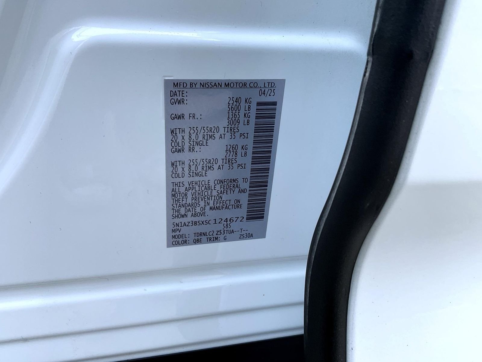 Certified Used 2025 White Nissan SV image 25