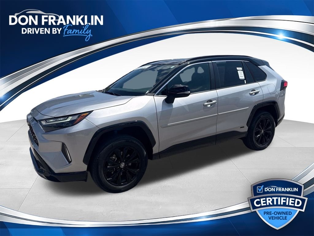 Used 2022 Midnight Black Metallic Toyota XSE image 1