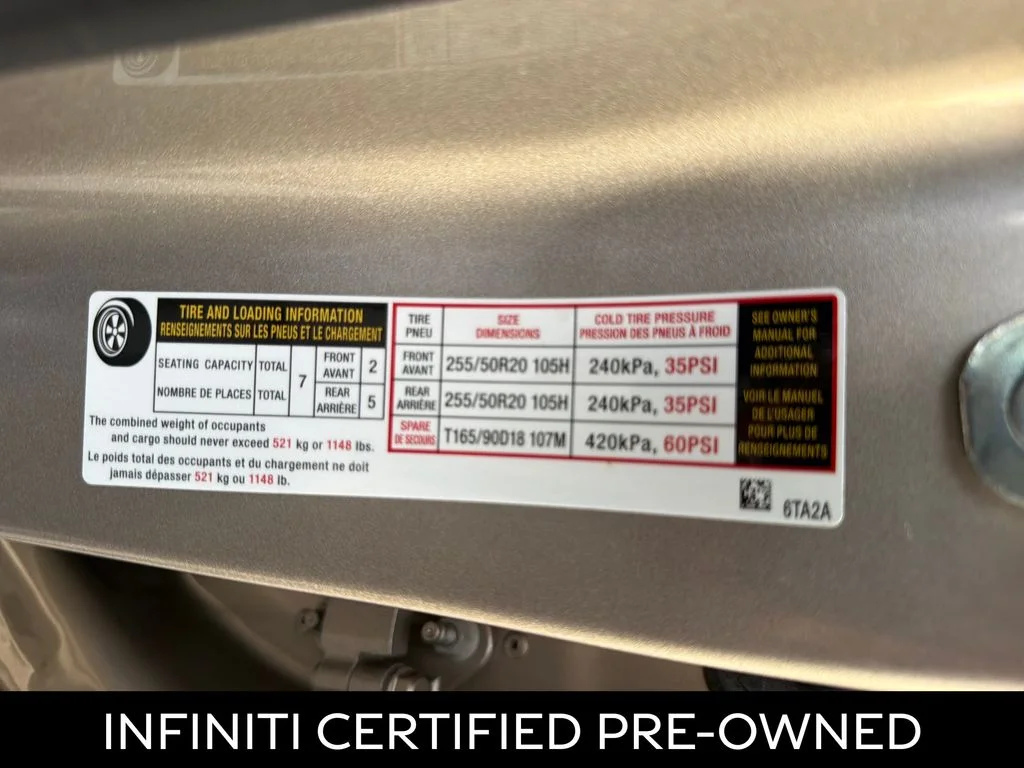 Certified Used 2023 Warm Titanium INFINITI Sensory image 7