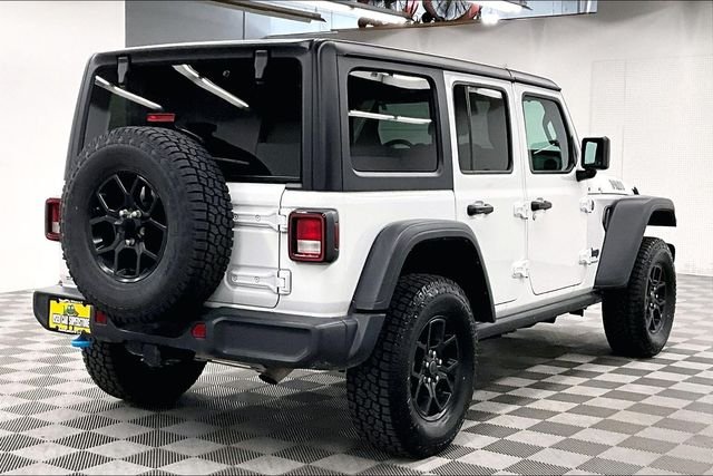 Used 2024 Bright White Clearcoat Jeep Willys 4xe image 13