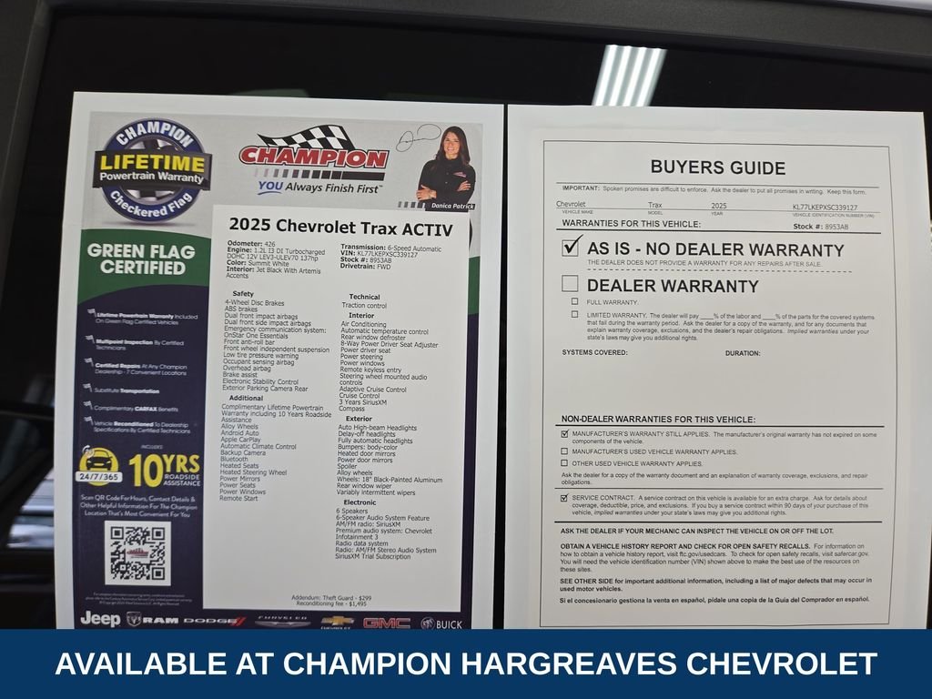 Used 2025 Summit White Chevrolet ACTIV image 43
