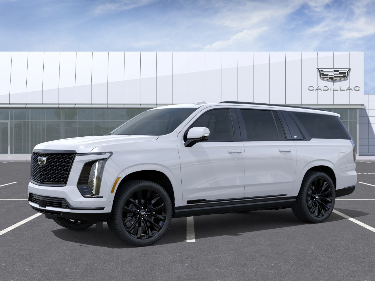 New 2026 Vibrant White Tricoat Cadillac Platinum Sport image 2