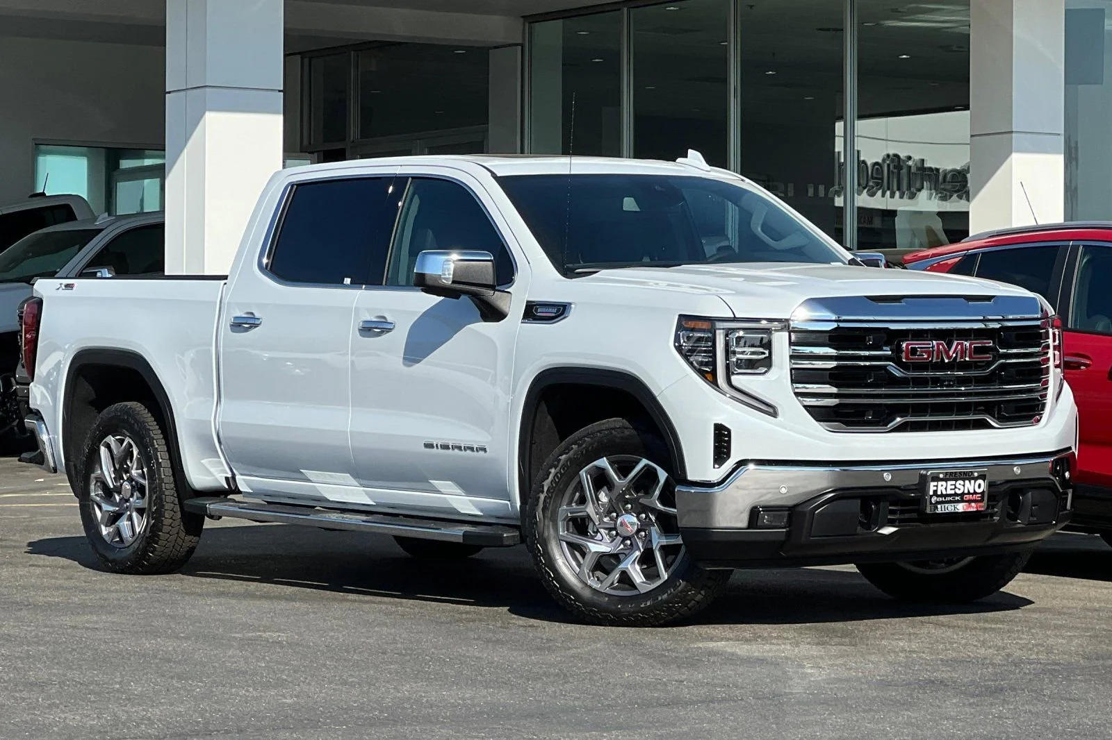 New 2026 Glacier White Tricoat GMC SLT image 2