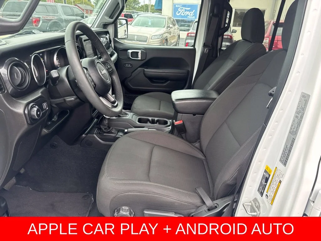 Certified Used 2023 Bright White Clearcoat Jeep Sport image 2