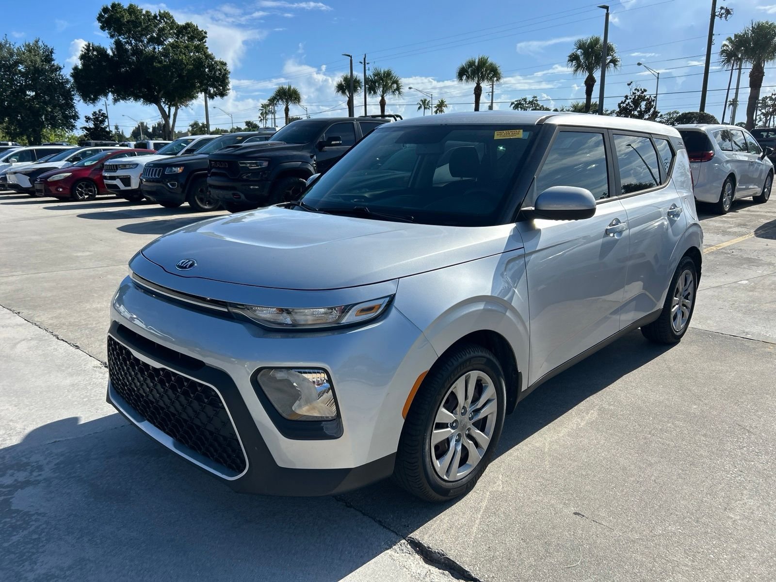 Used 2020 Silver Kia LX image 1