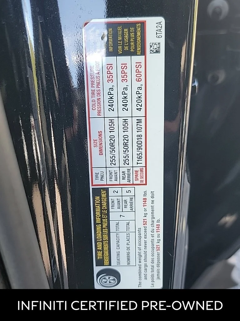 Certified Used 2023 Mineral Black INFINITI LUXE image 10