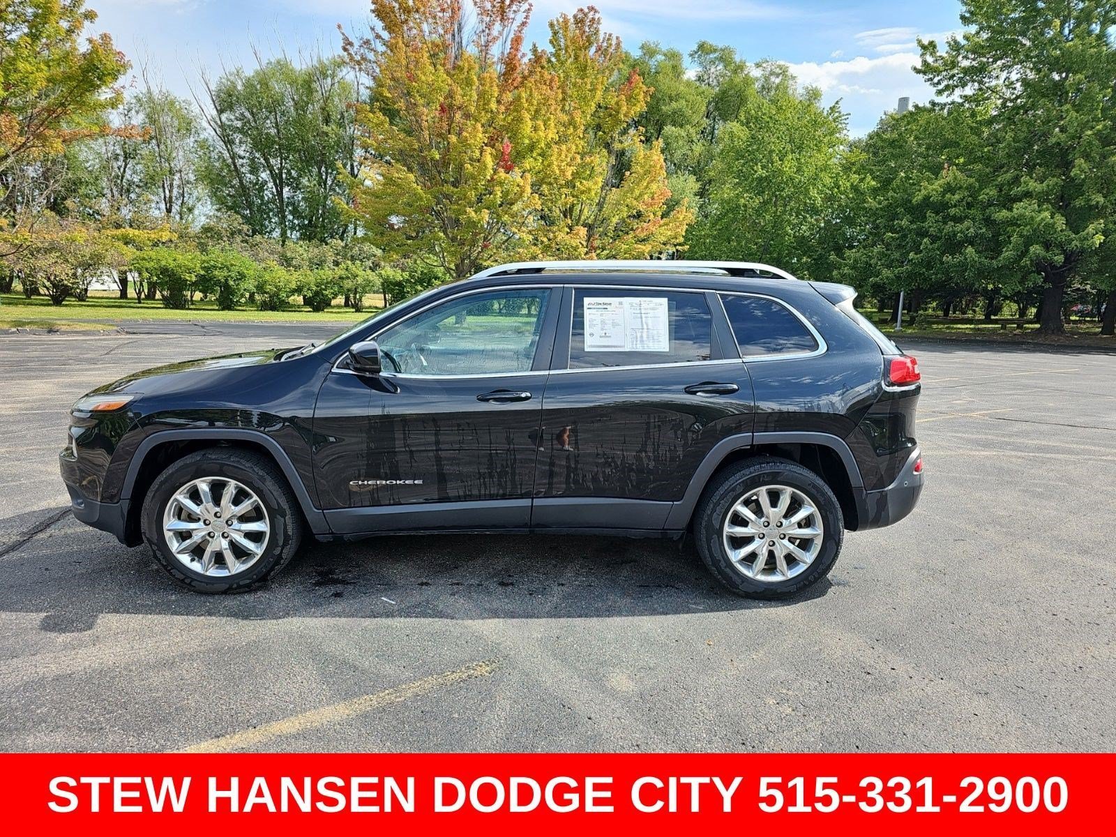 Used 2016 Brilliant Black Crystal Pearlcoat Jeep Limited image 1