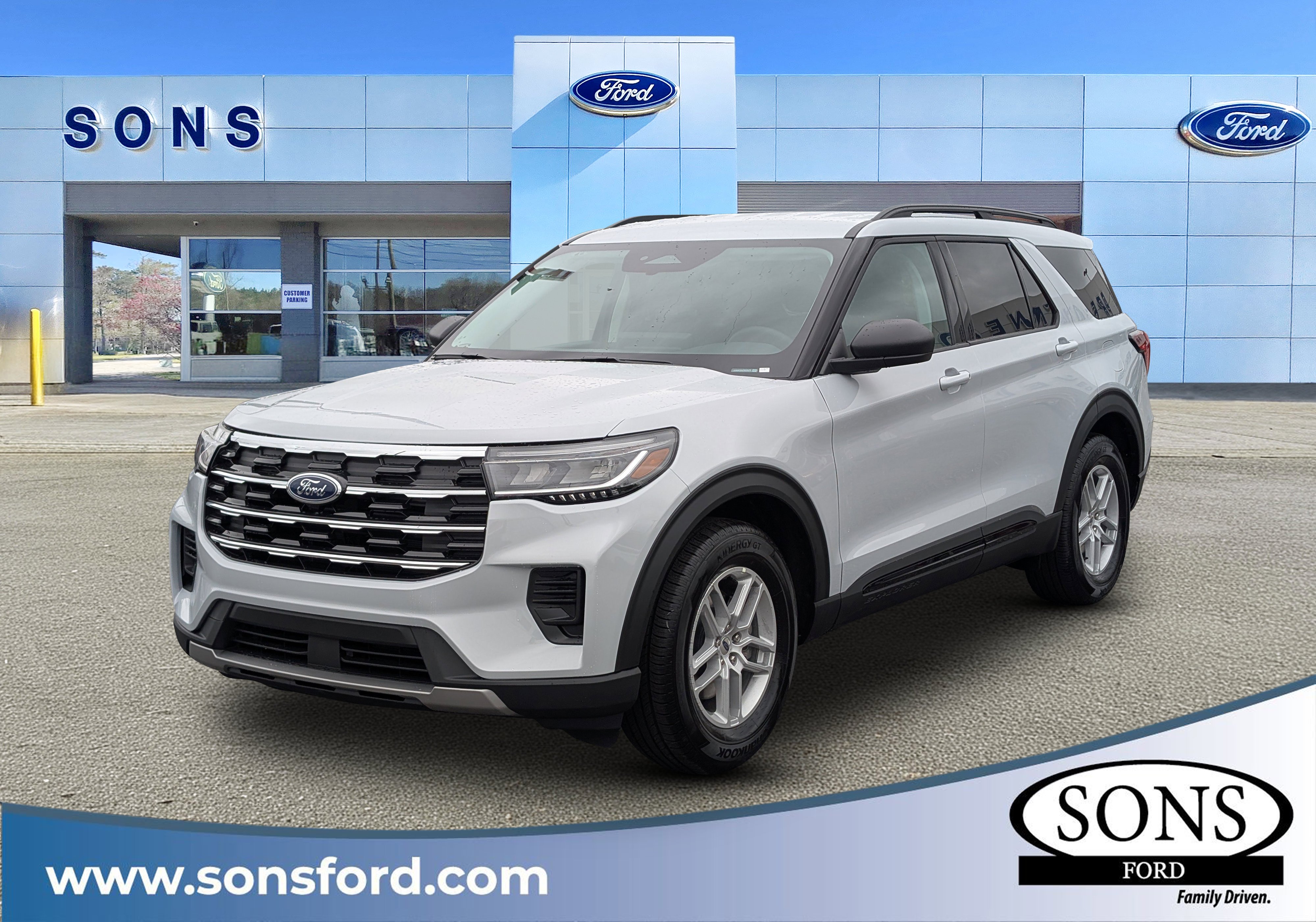 New 2026 SPACE WHITE METALLIC FORD Active image 1