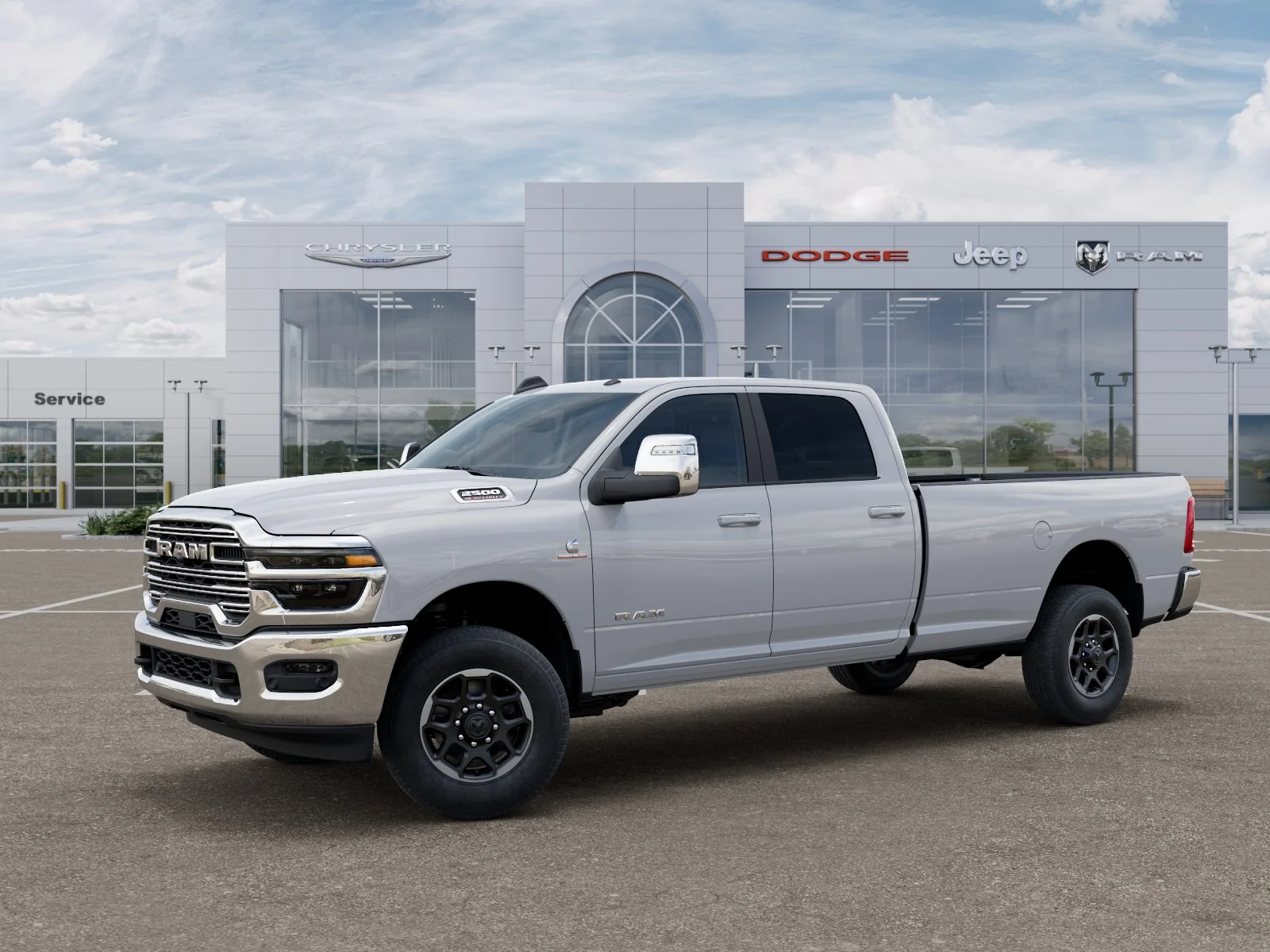 New 2026 Bright White Clear-Coat Exterior Paint RAM Laramie image 30