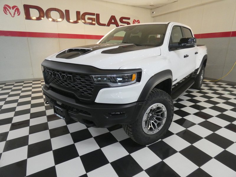 New 2026 Bright White Clear-Coat Exterior Paint RAM RHO 4x4 Crew Cab 5