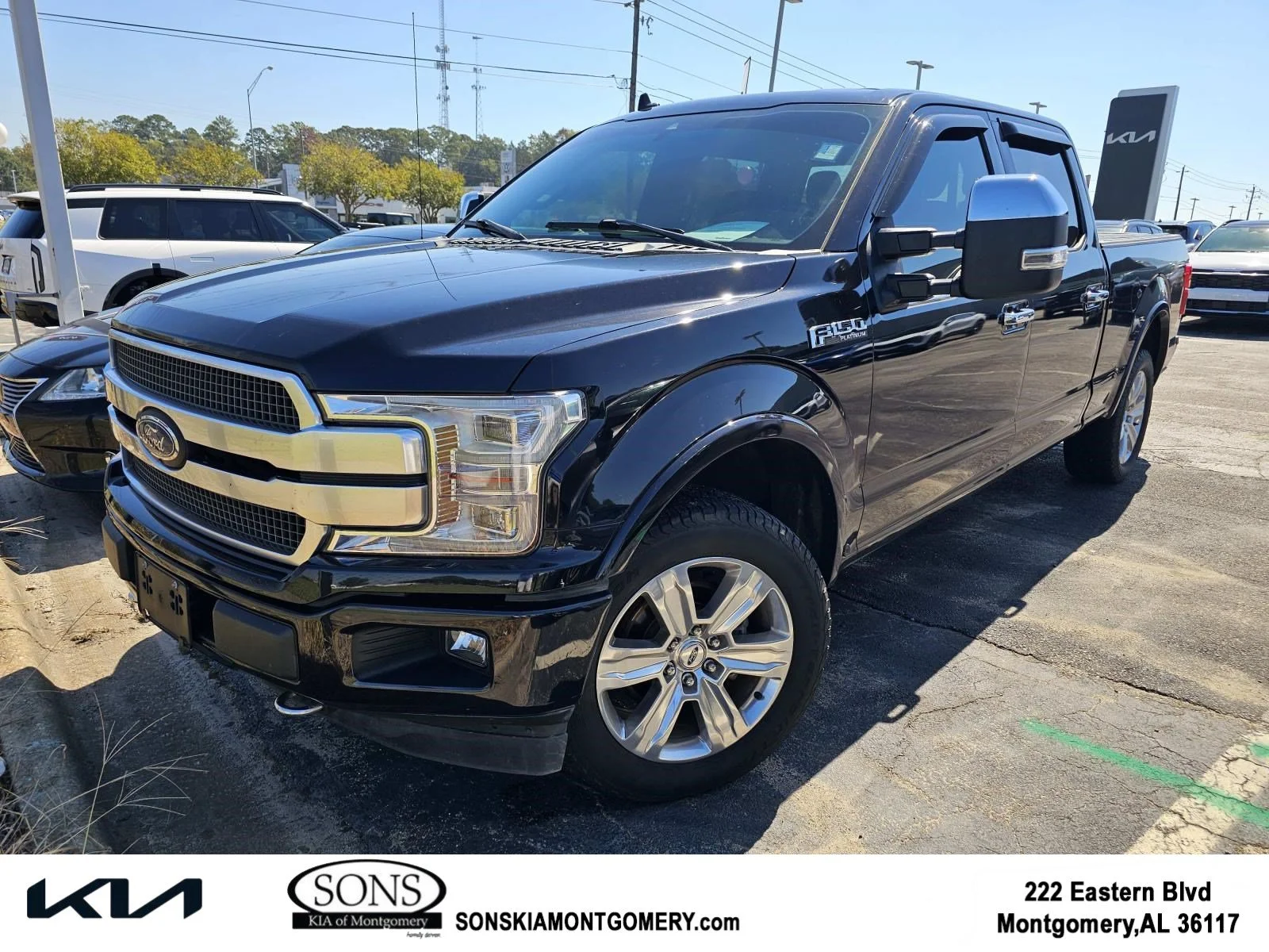 Used 2020 Black Ford Platinum image 1
