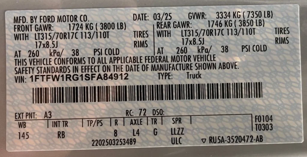 Used 2025 White Ford Raptor image 61