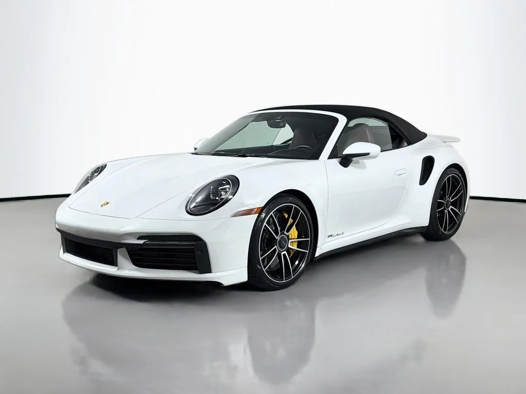 Used 2021 White Porsche Turbo S image 1