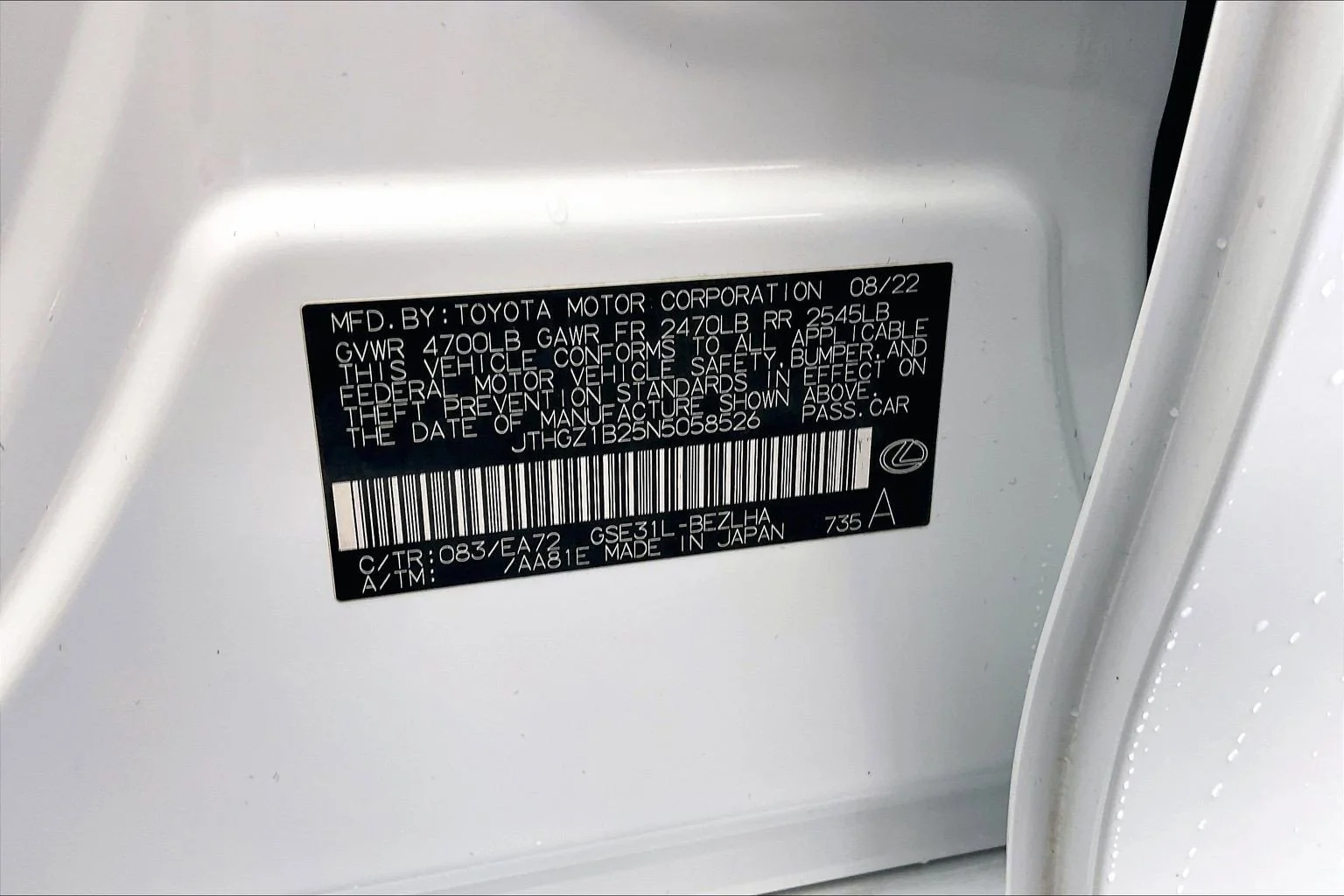 Used 2022 Ultra White Lexus 350 F SPORT image 35