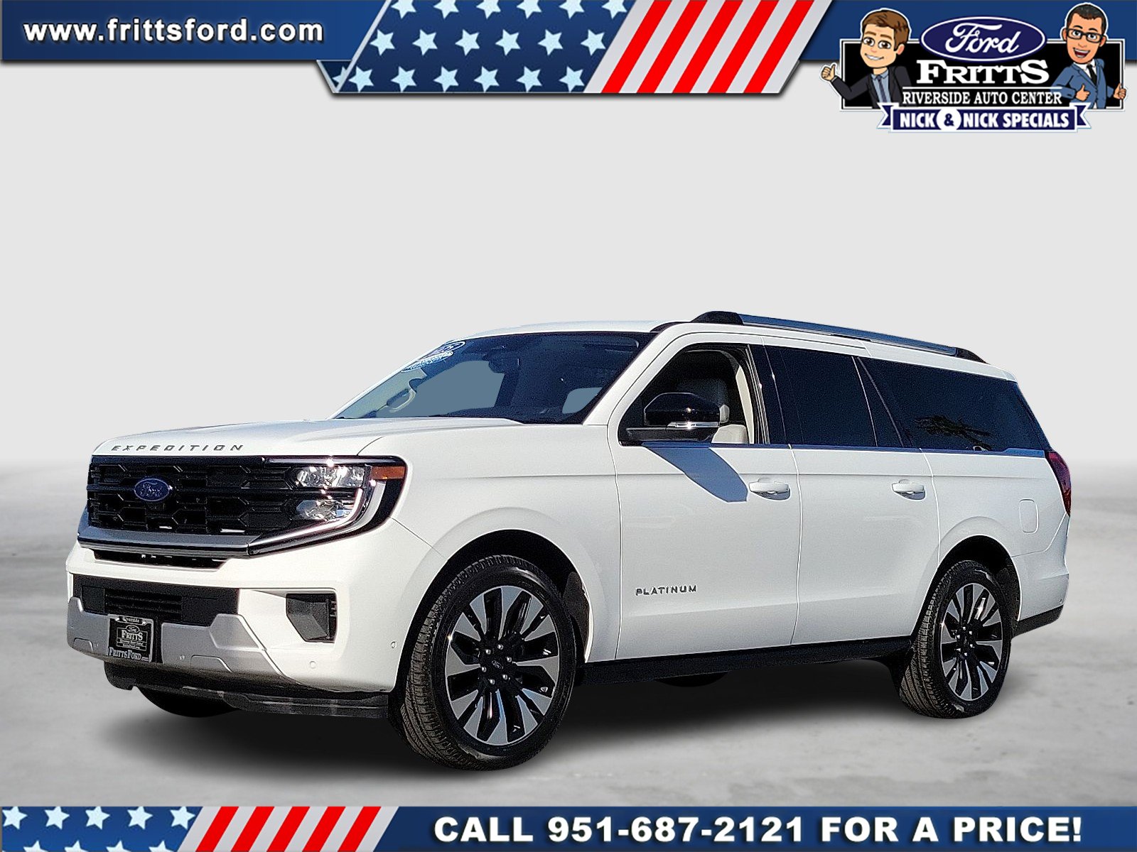 Certified Used 2025 Oxford White Ford Platinum MAX image 1
