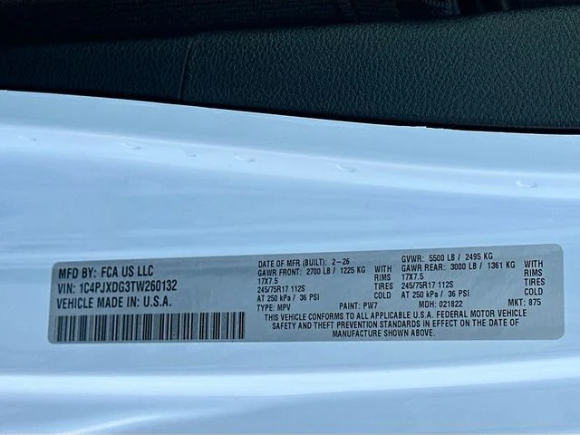 New 2026 Bright White Clearcoat Jeep Sport image 21