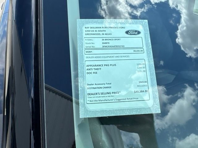 New 2026 Shadow Black Ford Badlands® image 2