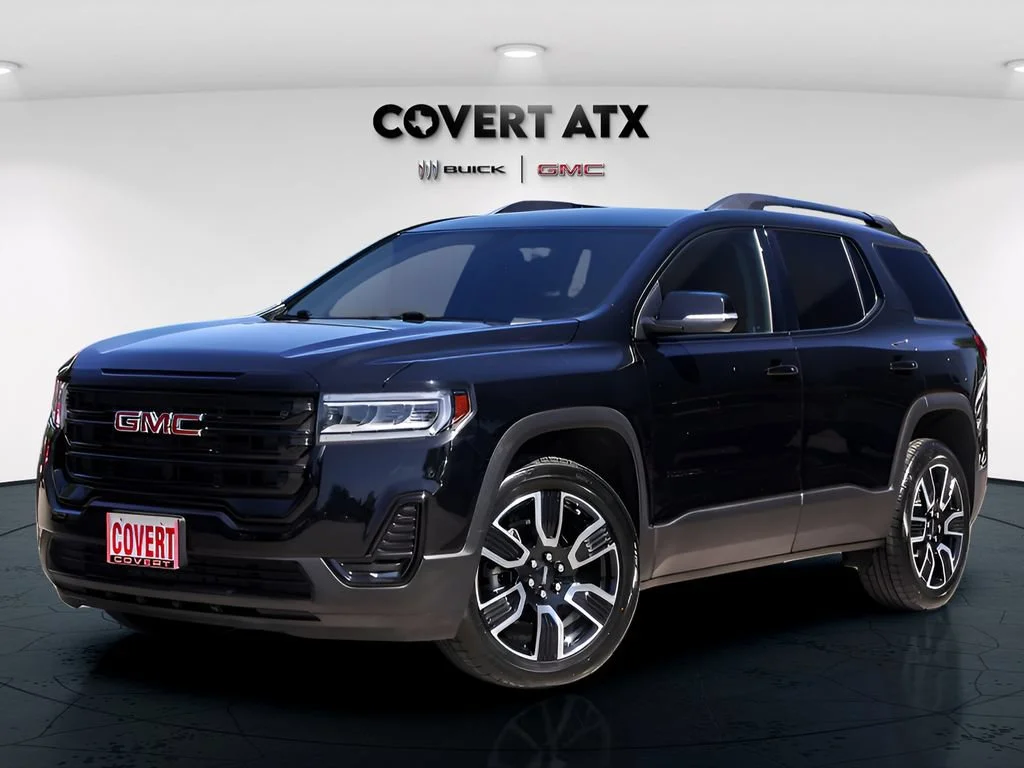 Used 2021 EBONY TWILIGHT METALLIC GMC SLE image 2