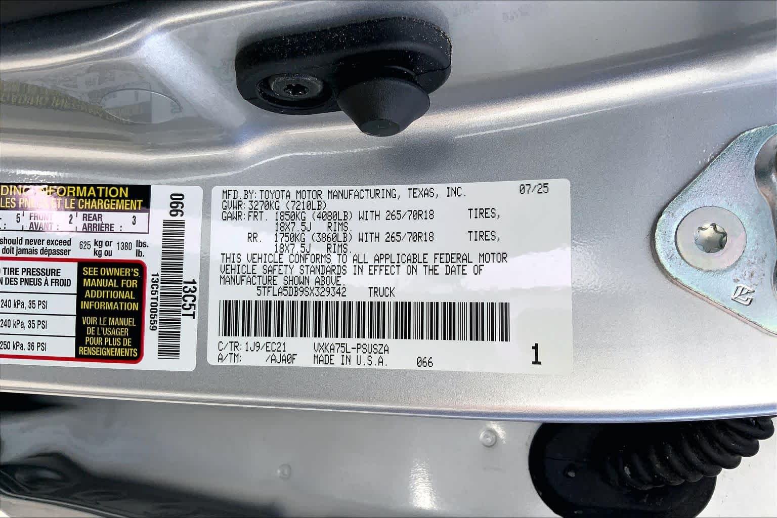 Used 2025 Celestial Silver Metallic Toyota SR5 image 36